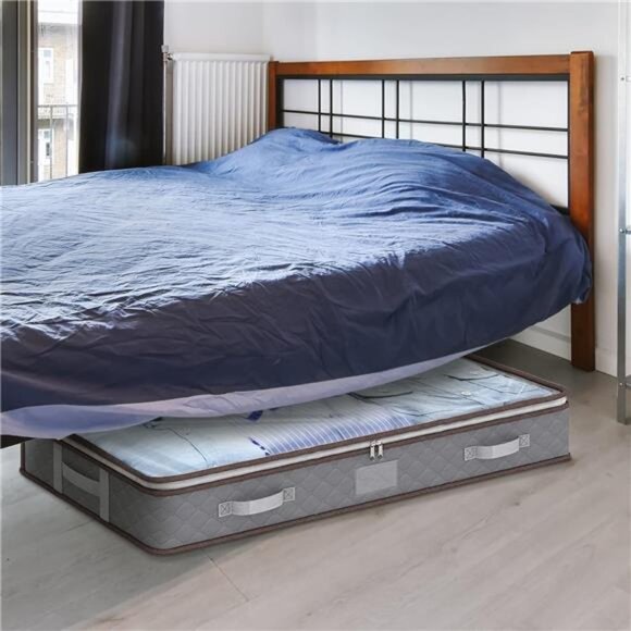 Under Bed Storage Bag 6 Pack Underbed Storage Containers Large Capacity Clothes - Picture 5 of 8